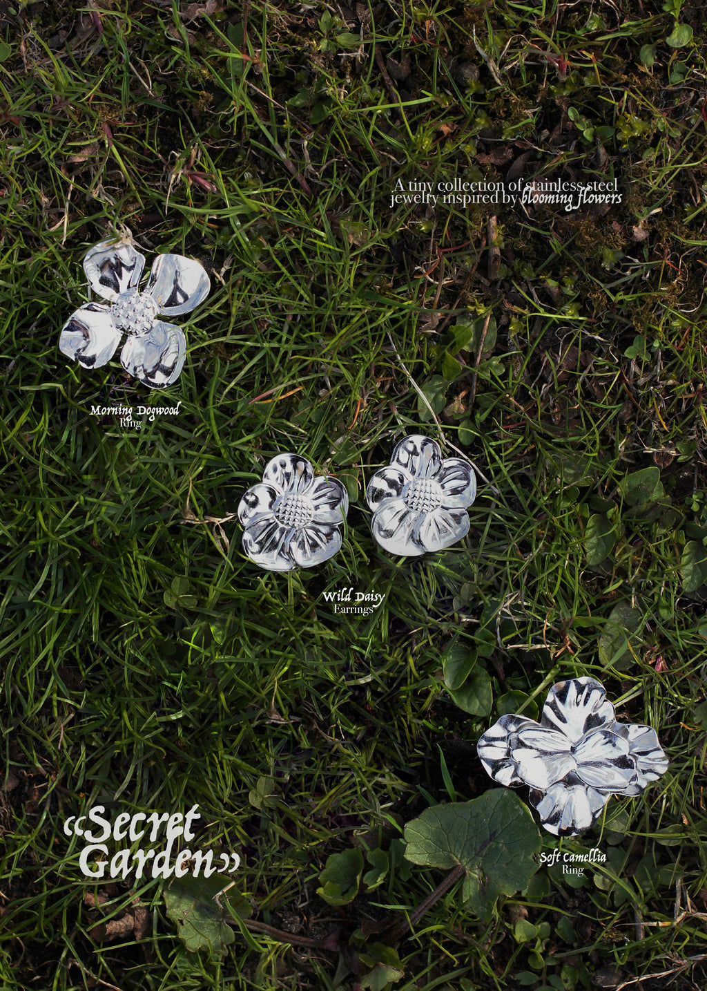 Wild Daisy Earrings: Hypoallergenic Stainless Steel
