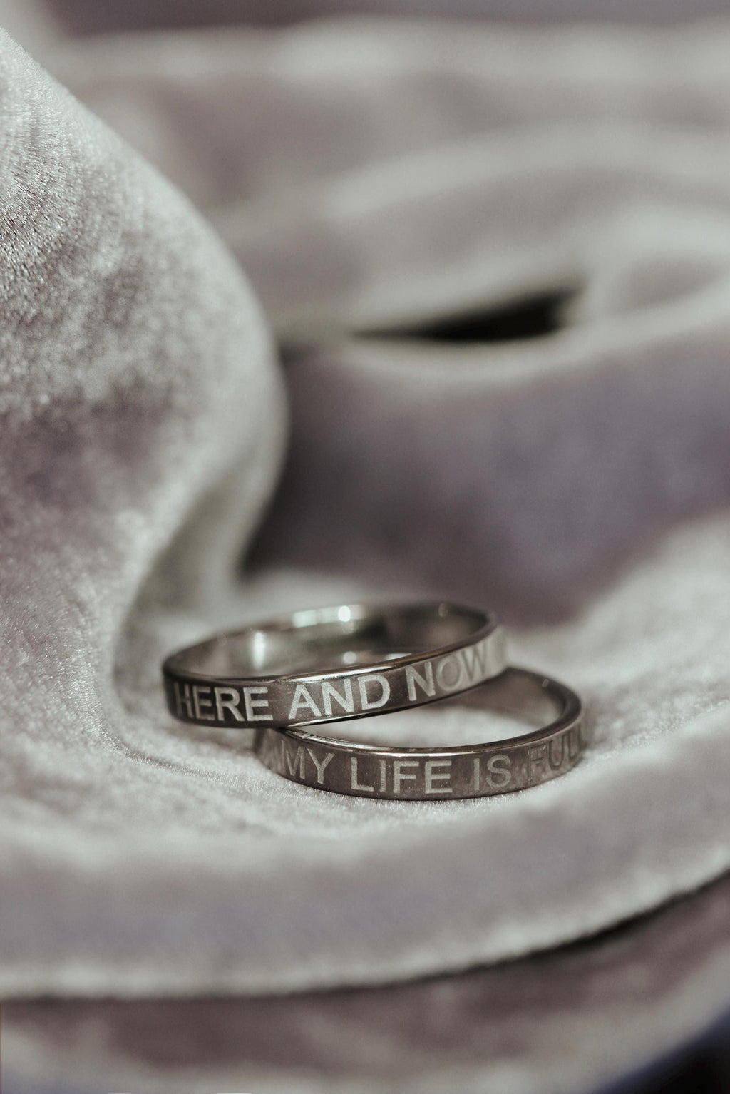 Personalized Engraved Ring. Custom Stainless Steel Band.
