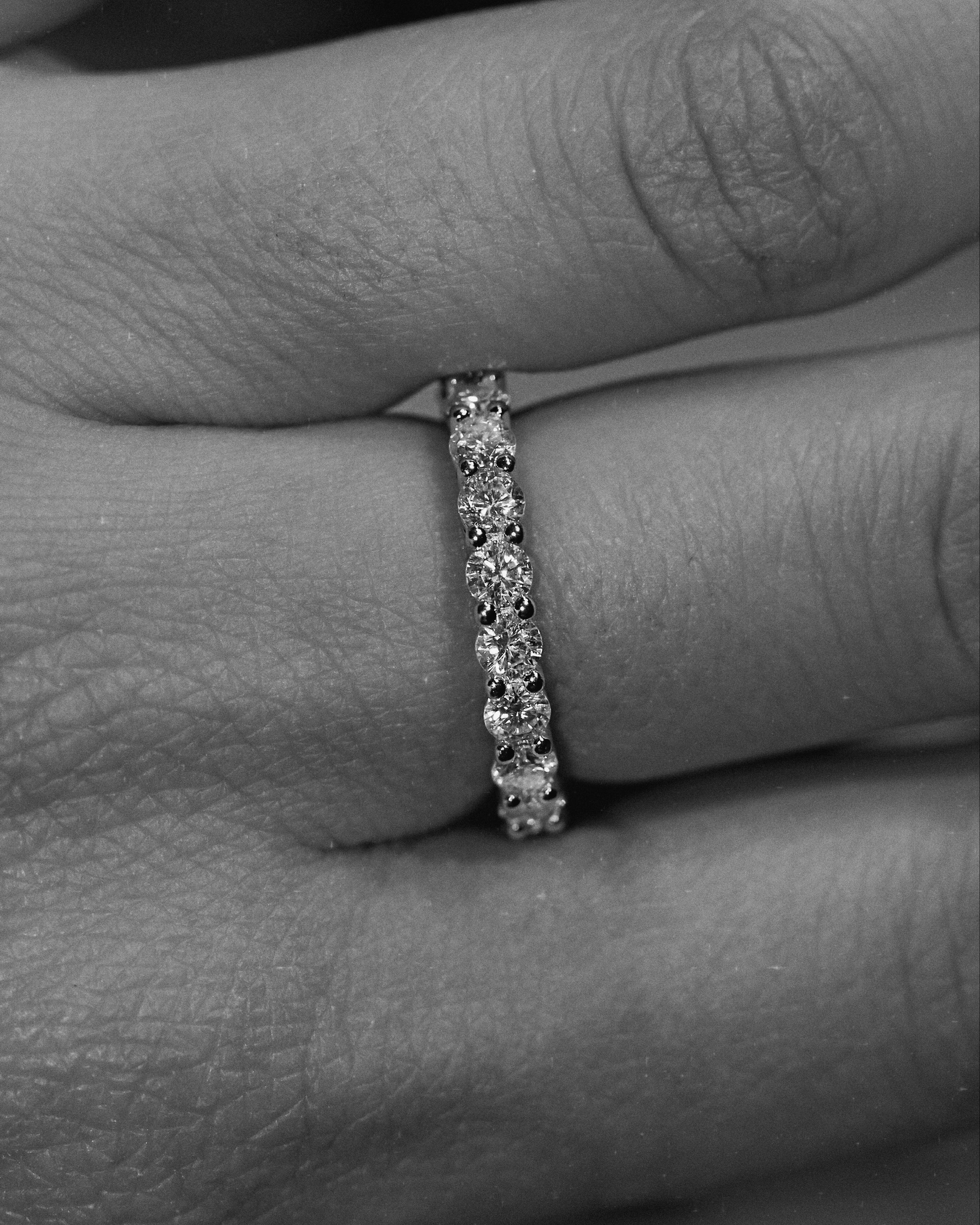 Eternity Set. Premium Silver & Moissanites.