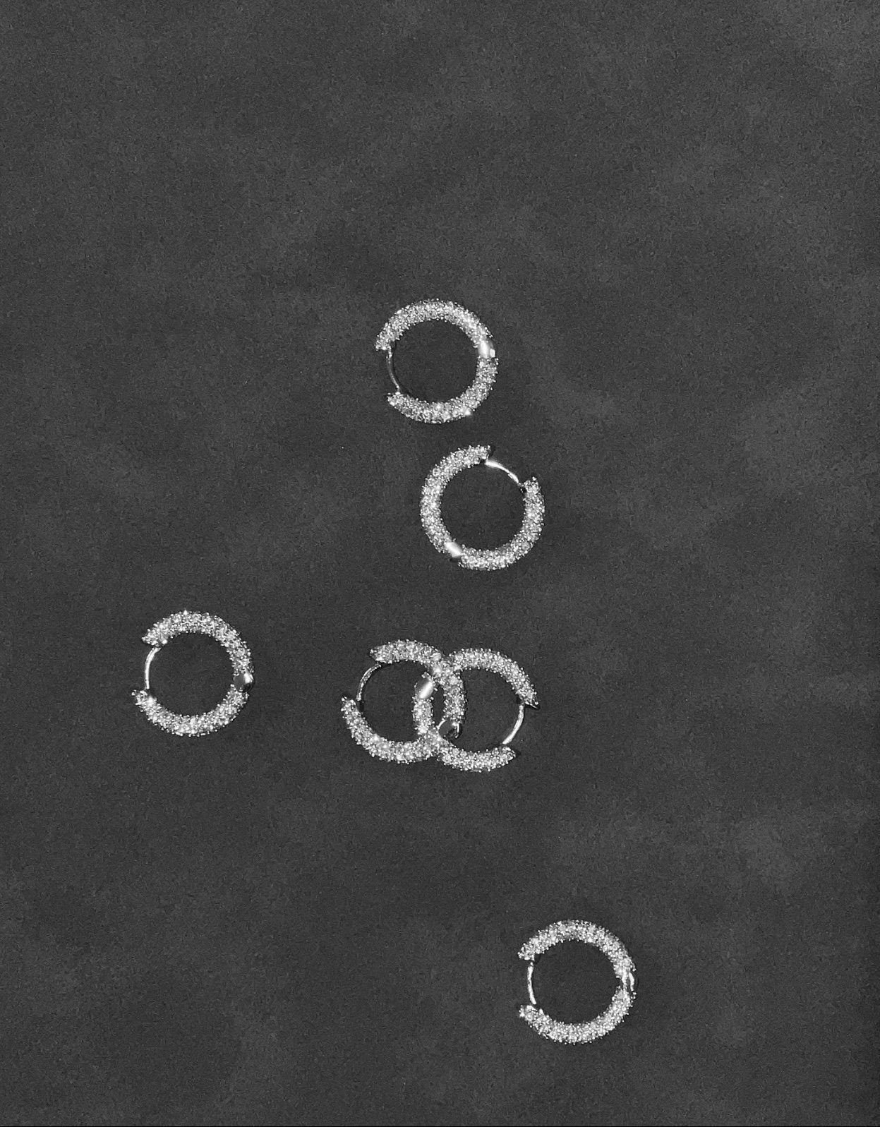 Sugar Hoops. Petit (9 mm) Sterling Silver 925 Huggies.