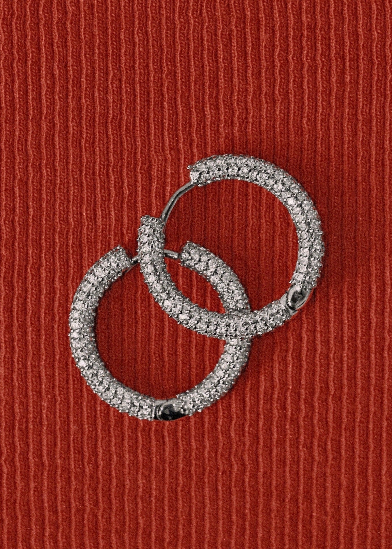 Sugar Hoops 2 cm. Sterling Silver 925 Huggies.