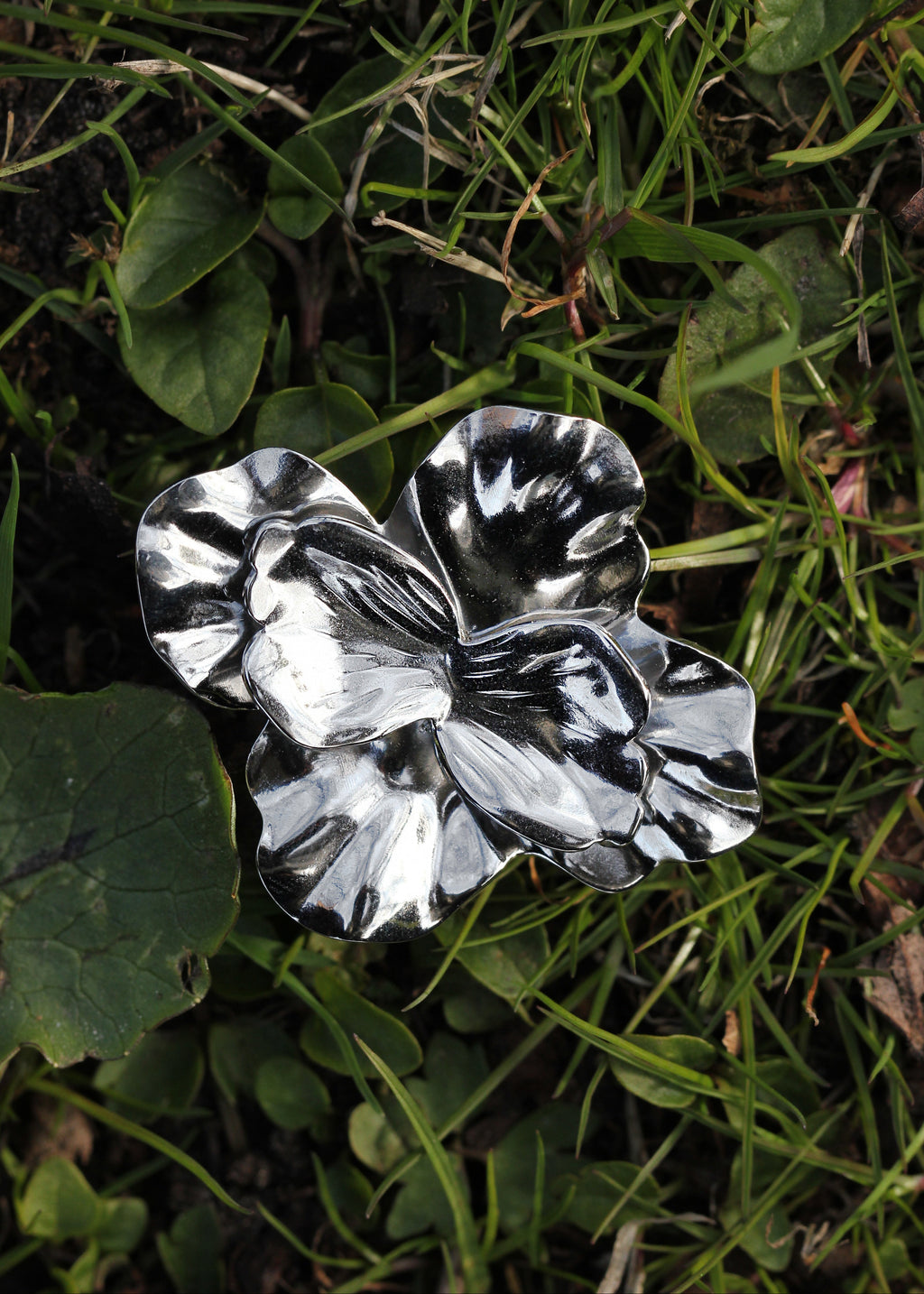 Soft Camellia Ring: Hypoallergenic Stainless Steel