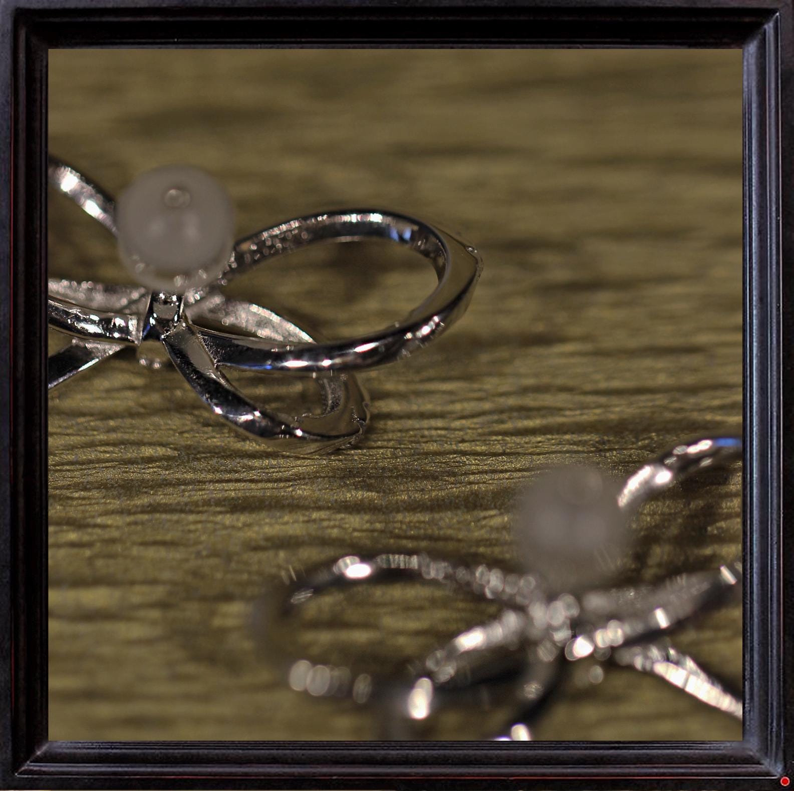 Sparkling Bows. Aesthetic, statement earrings. Rhodium Plated Sterling Silver 925 + High Carbon Diamonds.