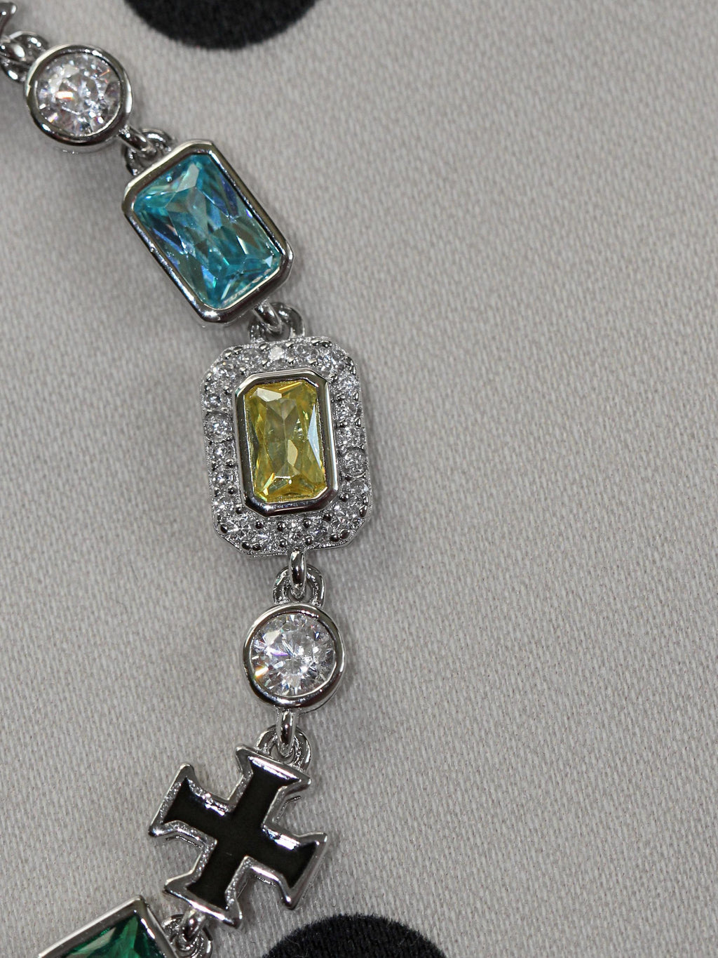 Gem Symphony Bracelet. Sterling Silver 925 + High Carbon Diamonds.
