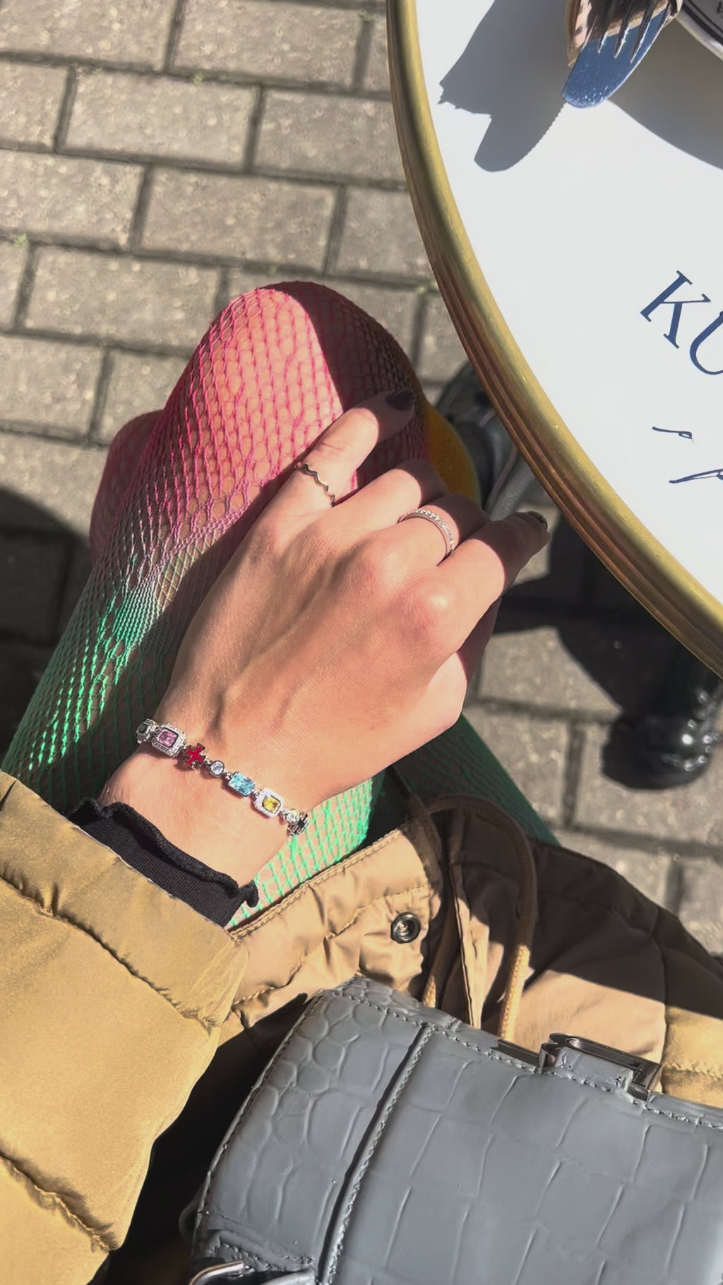 Gem Symphony Bracelet. Sterling Silver 925 + High Carbon Diamonds.