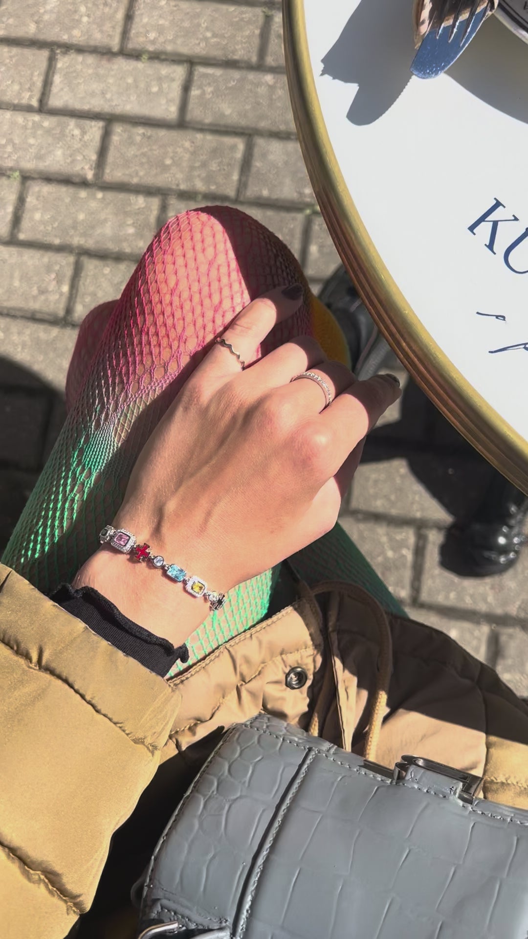 Gem Symphony Bracelet. Sterling Silver 925 + High Carbon Diamonds.