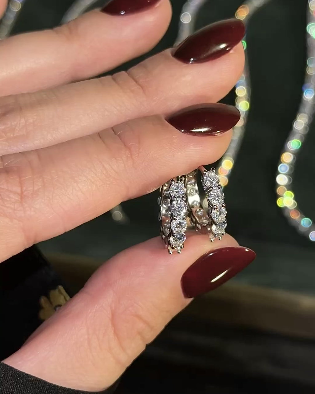 Eternity Set. Premium Silver & Moissanites.